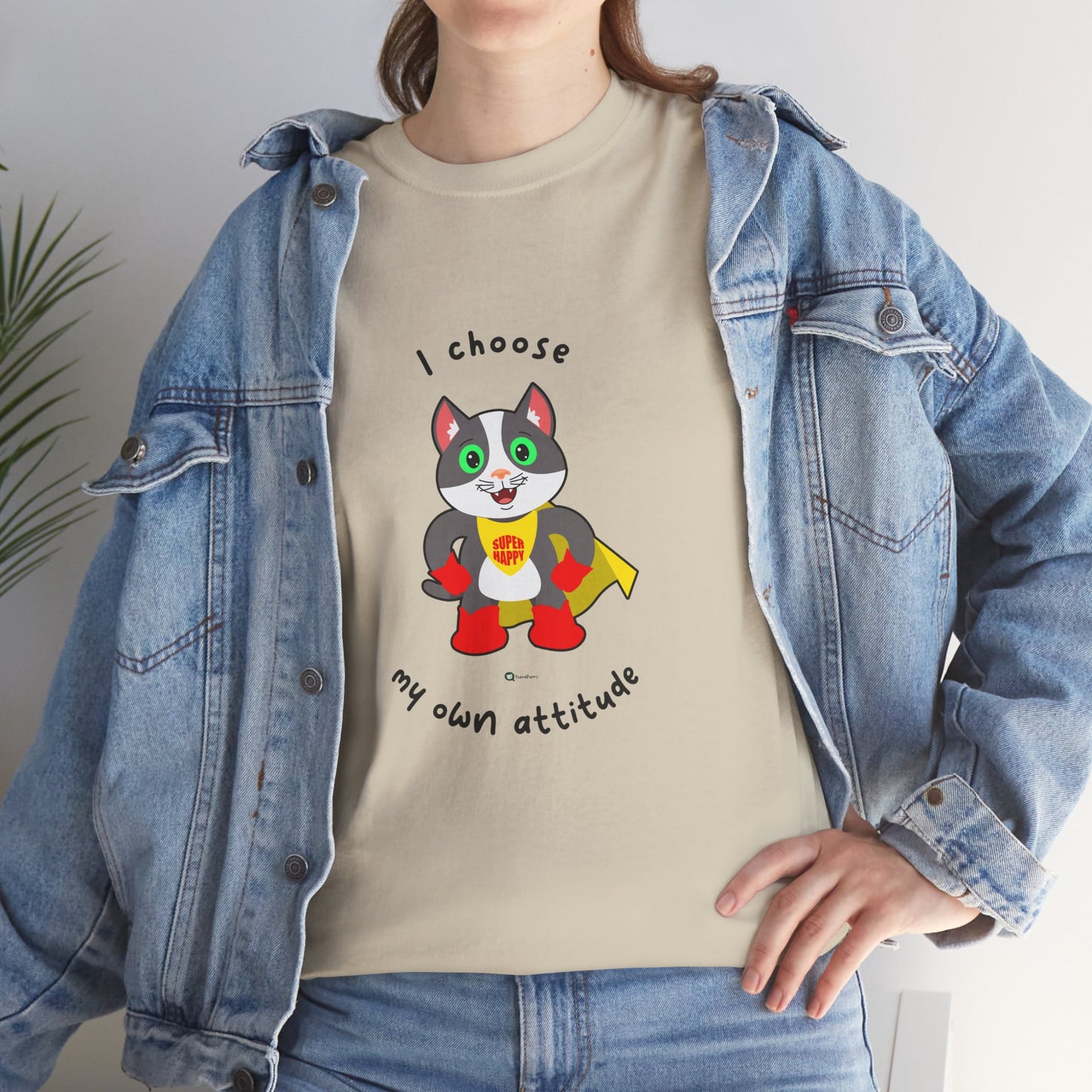 T-Shirt - PosiCat - I choose my own attitude