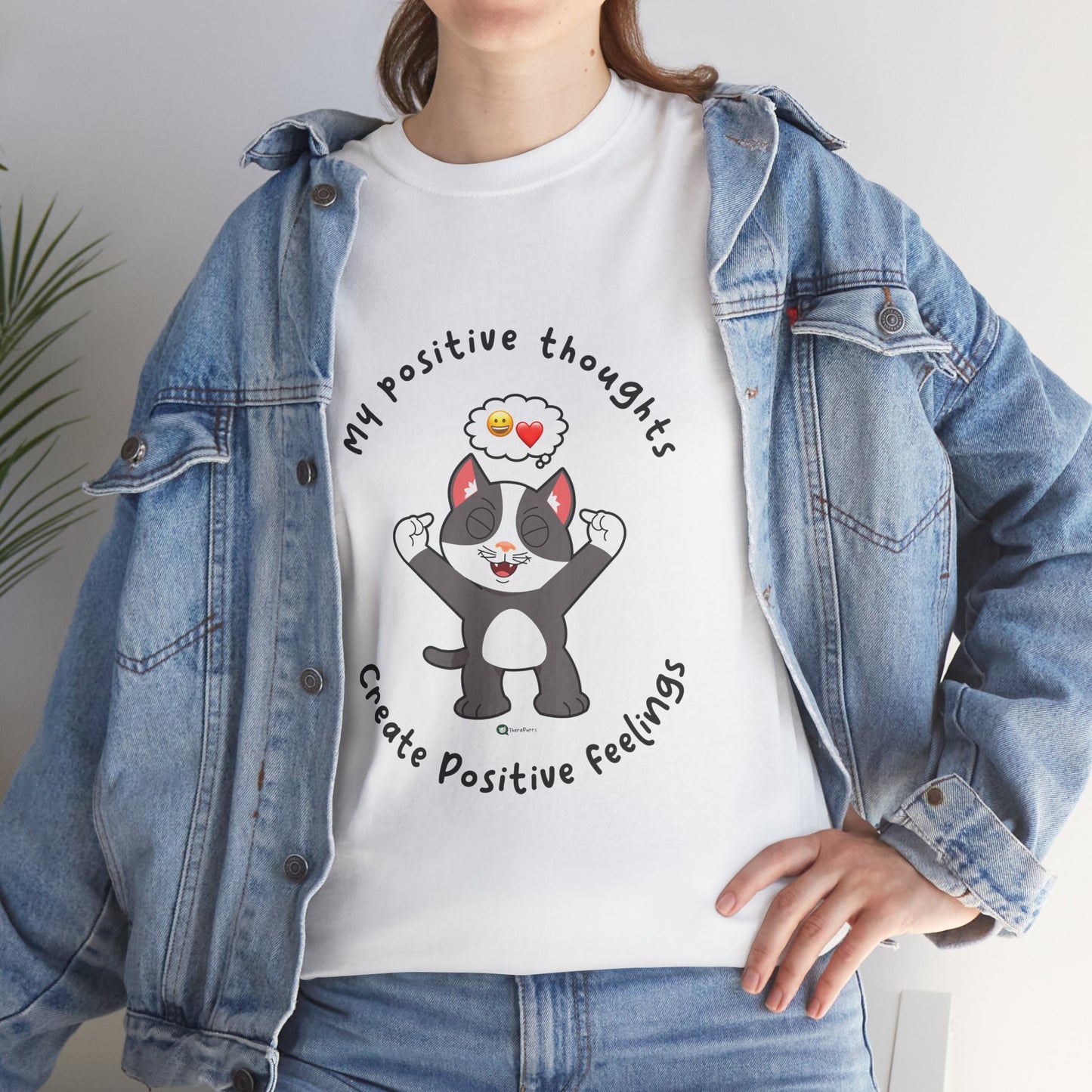 T-Shirt - PosiCat - My positive thoughts create positive feelings