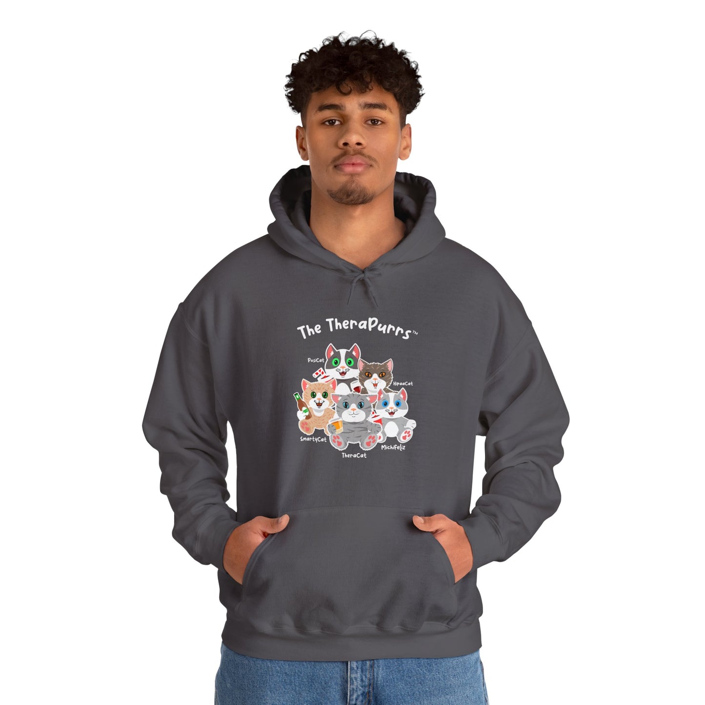 Sweatshirt - TheraPurrs - 5 Cats