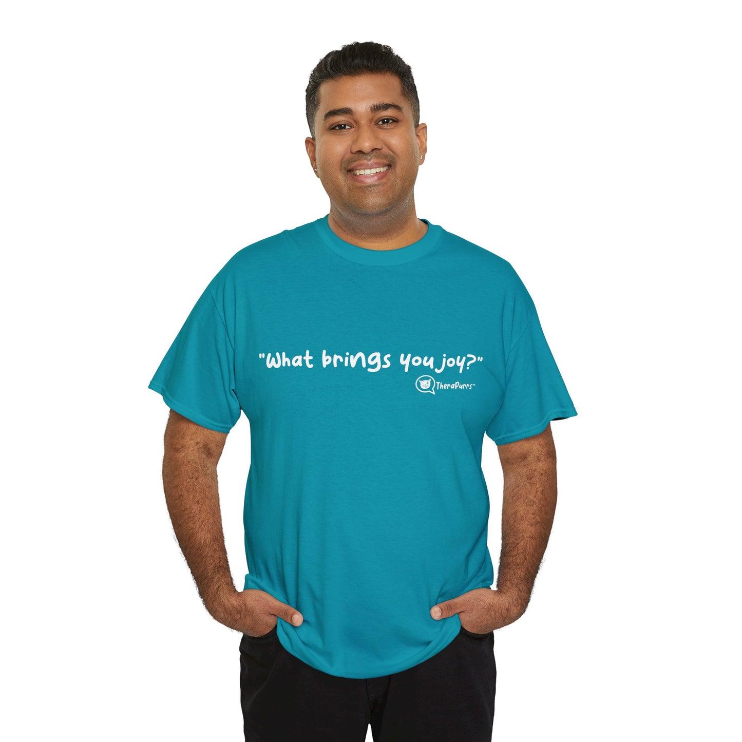 TheraPurrs Phrase T-Shirt - "What brings you joy?"