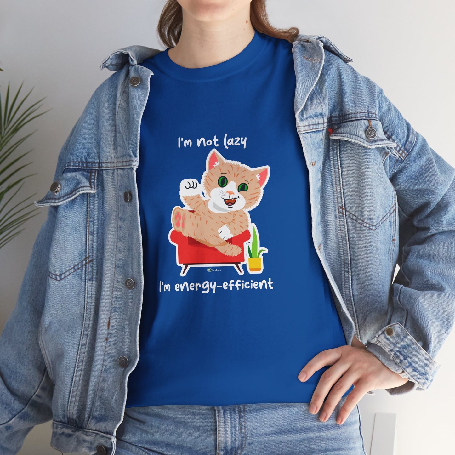 T-Shirt - SmartyCat - I'm not lazy. I'm energy efficient.