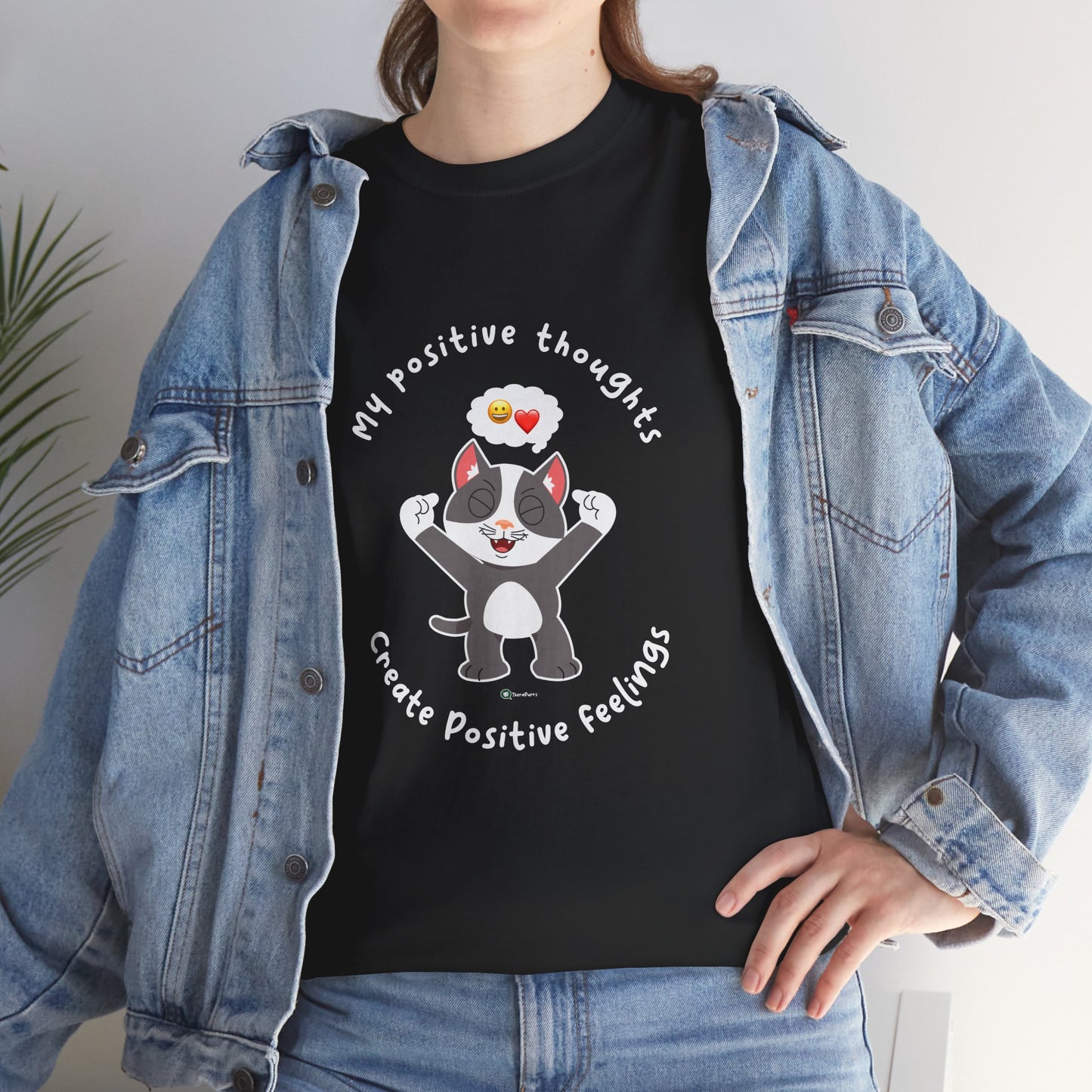T-Shirt - PosiCat - My positive thoughts create positive feelings