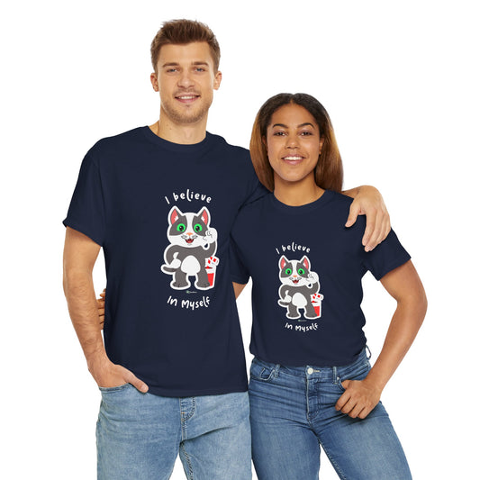 T-Shirt - PosiCat - I believe in myself