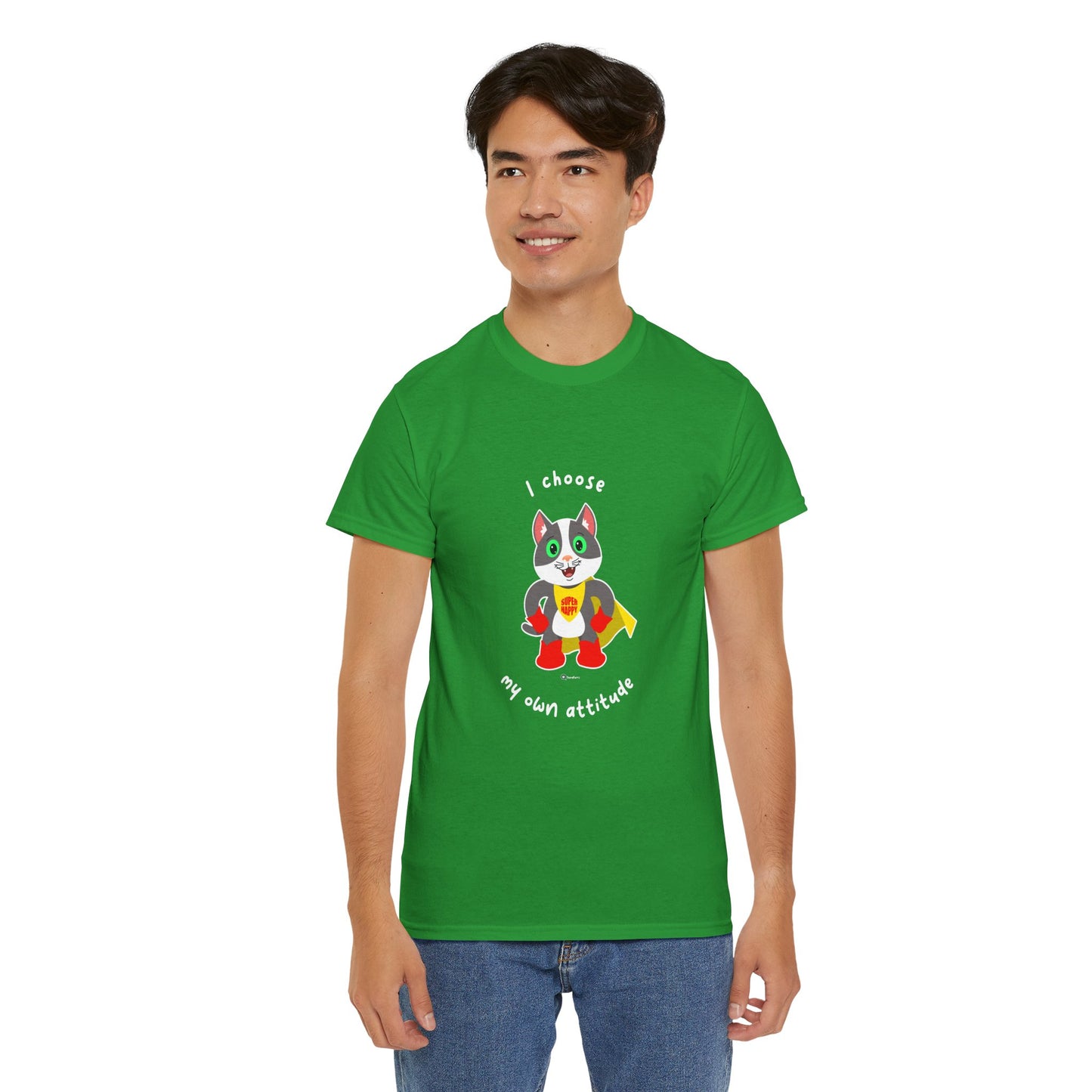 T-Shirt - PosiCat - I choose my own attitude