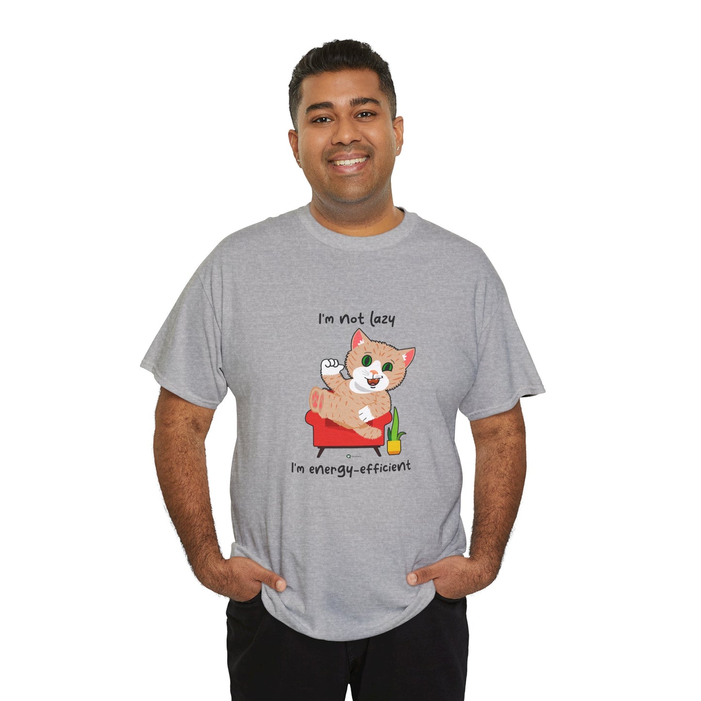 T-Shirt - SmartyCat - I'm not lazy. I'm energy efficient.