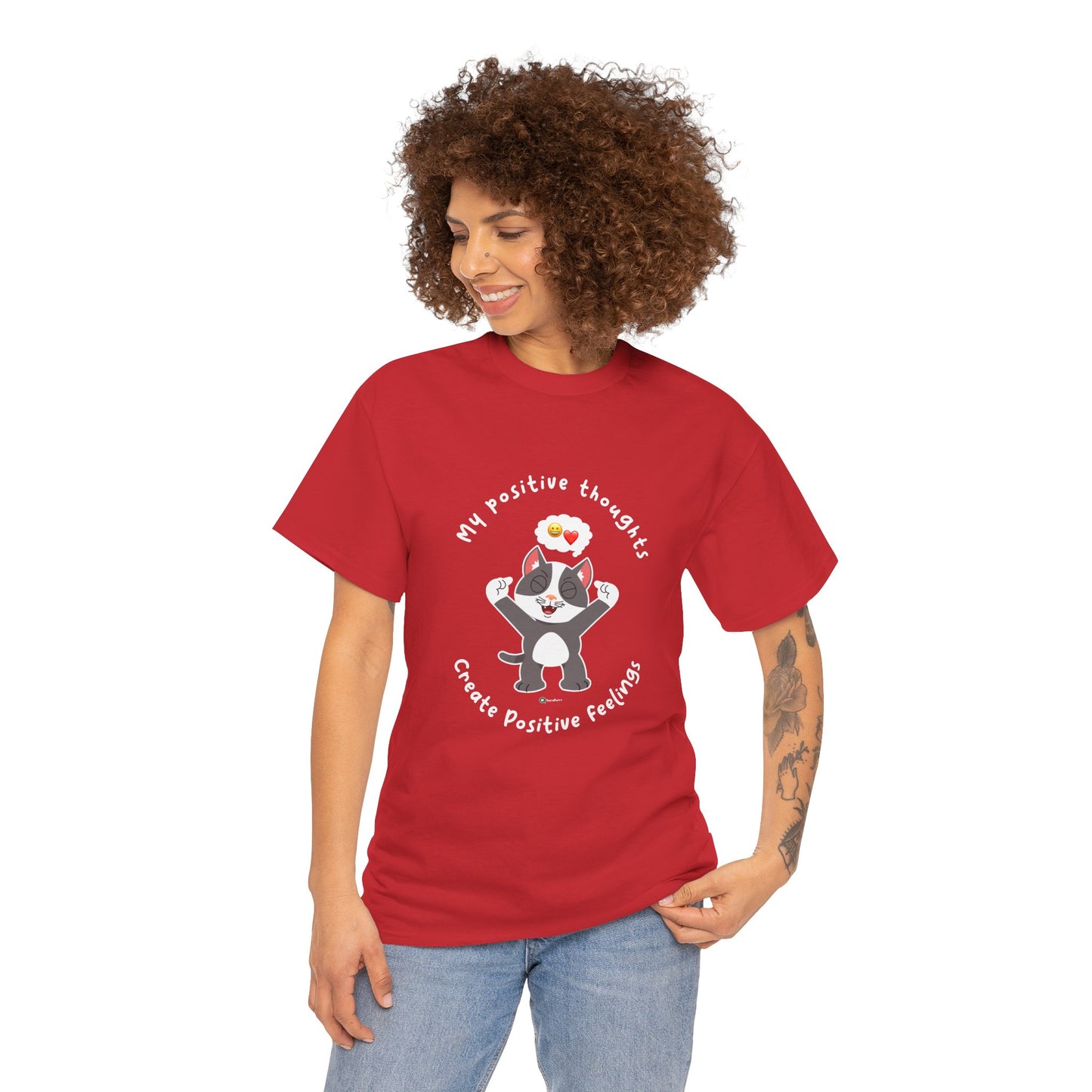 T-Shirt - PosiCat - My positive thoughts create positive feelings