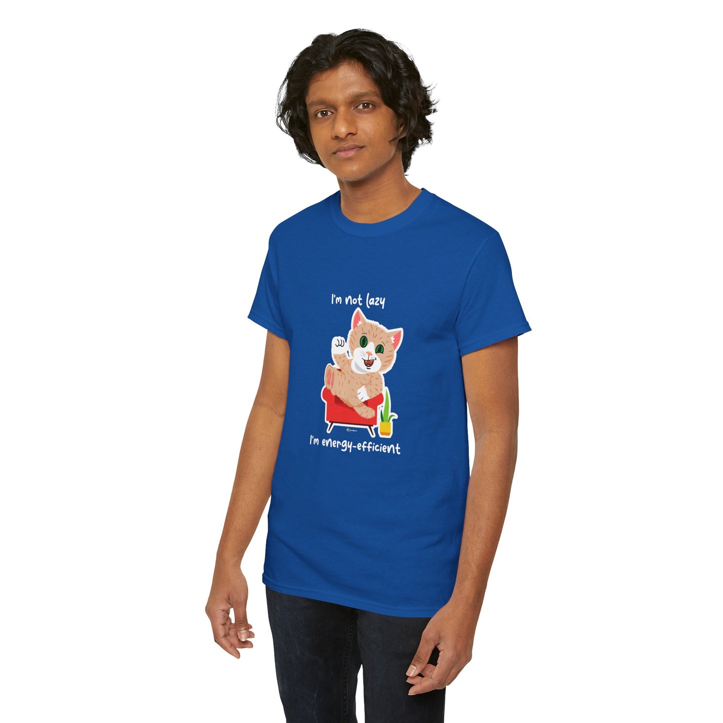 T-Shirt - SmartyCat - I'm not lazy. I'm energy efficient.