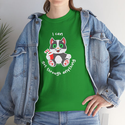 T-Shirt - PosiCat - I Can Get Through Anything