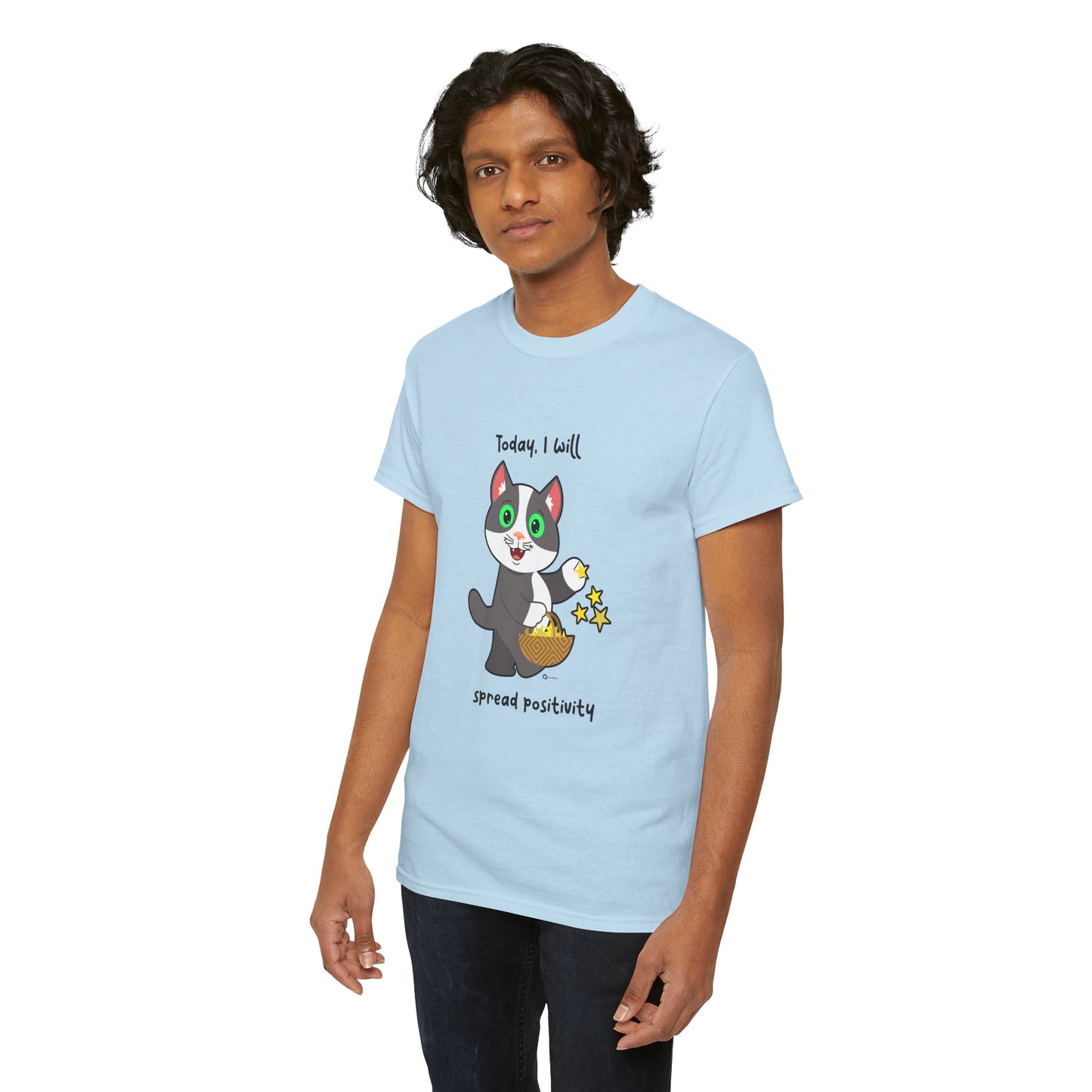 T-Shirt - PosiCat - Today, I will spread positivity