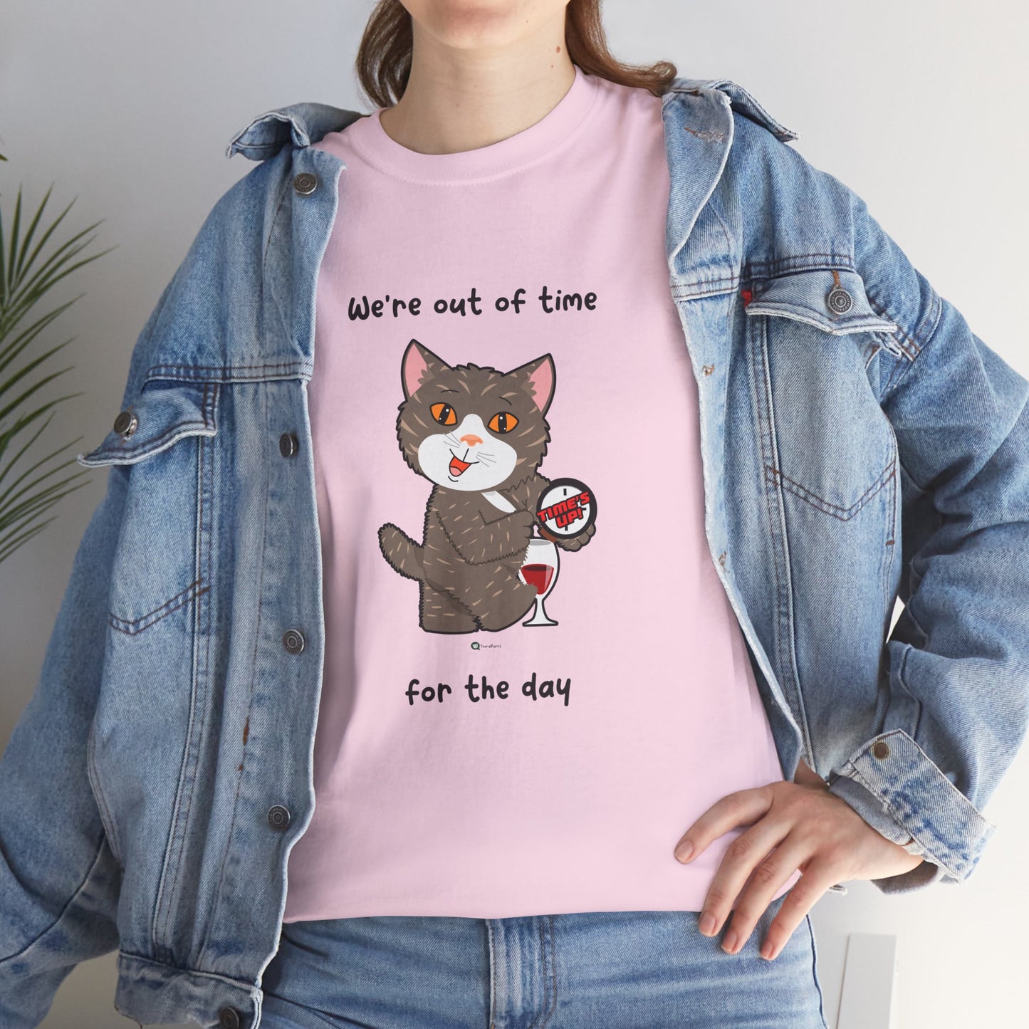 T-Shirt - HipaaCat - We're Out Of Time For The Day