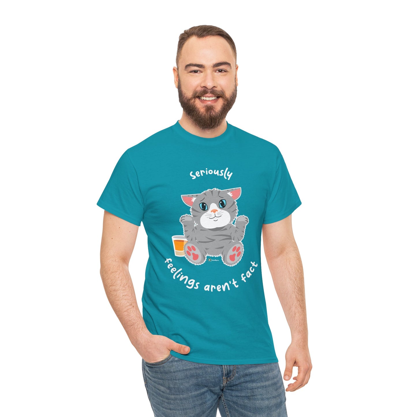 T-Shirt - TheraCat - Seriously feelings aren't fact