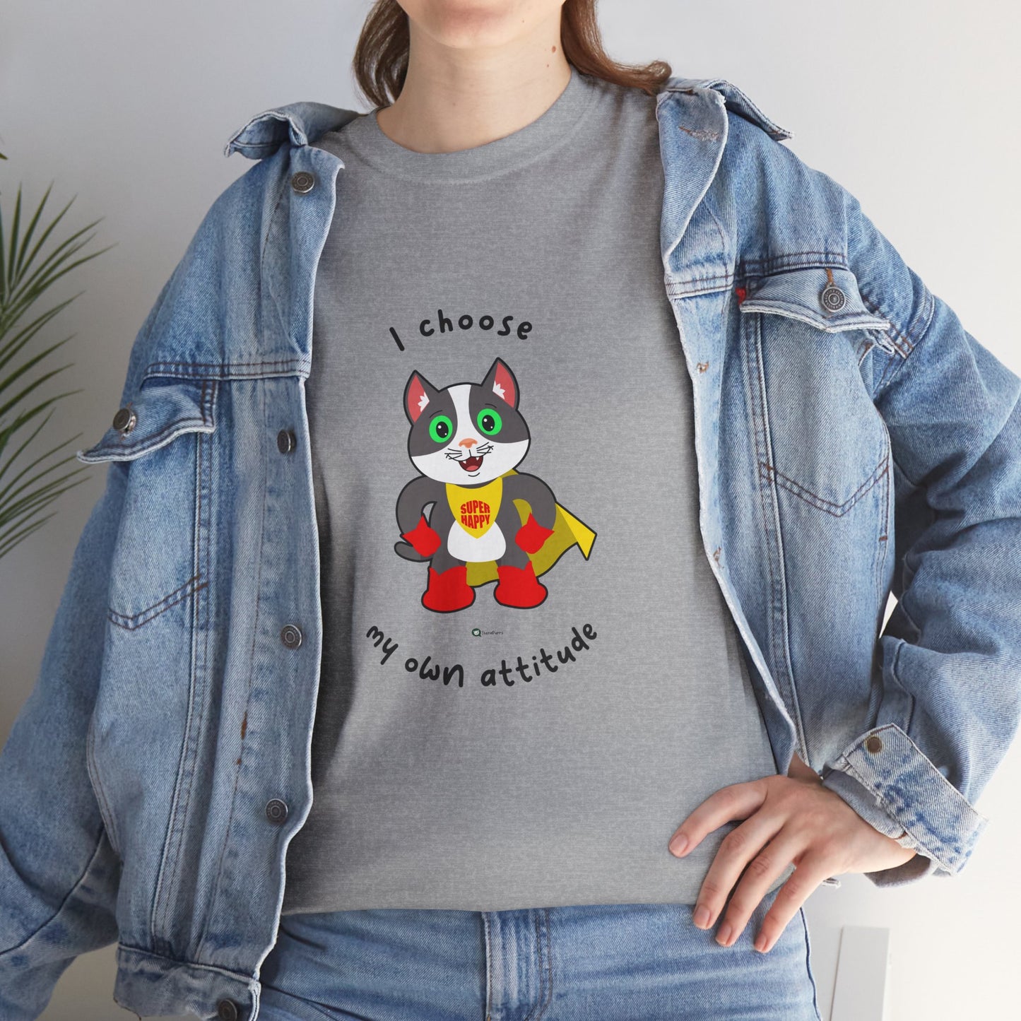 T-Shirt - PosiCat - I choose my own attitude