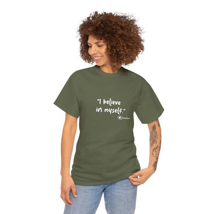 TheraPurrs Phrase T-Shirt - "I believe in myself"