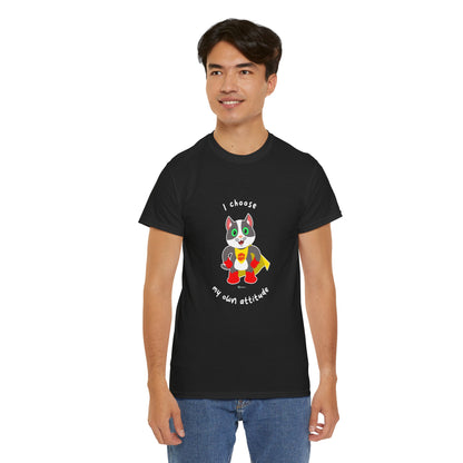 T-Shirt - PosiCat - I choose my own attitude