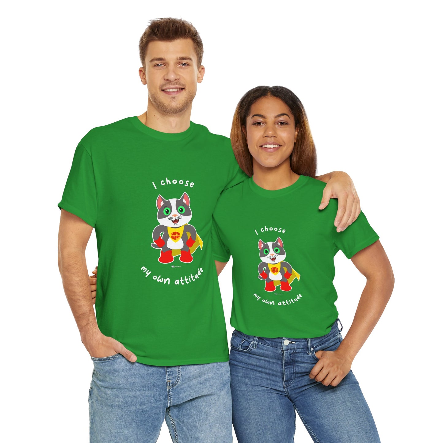 T-Shirt - PosiCat - I choose my own attitude