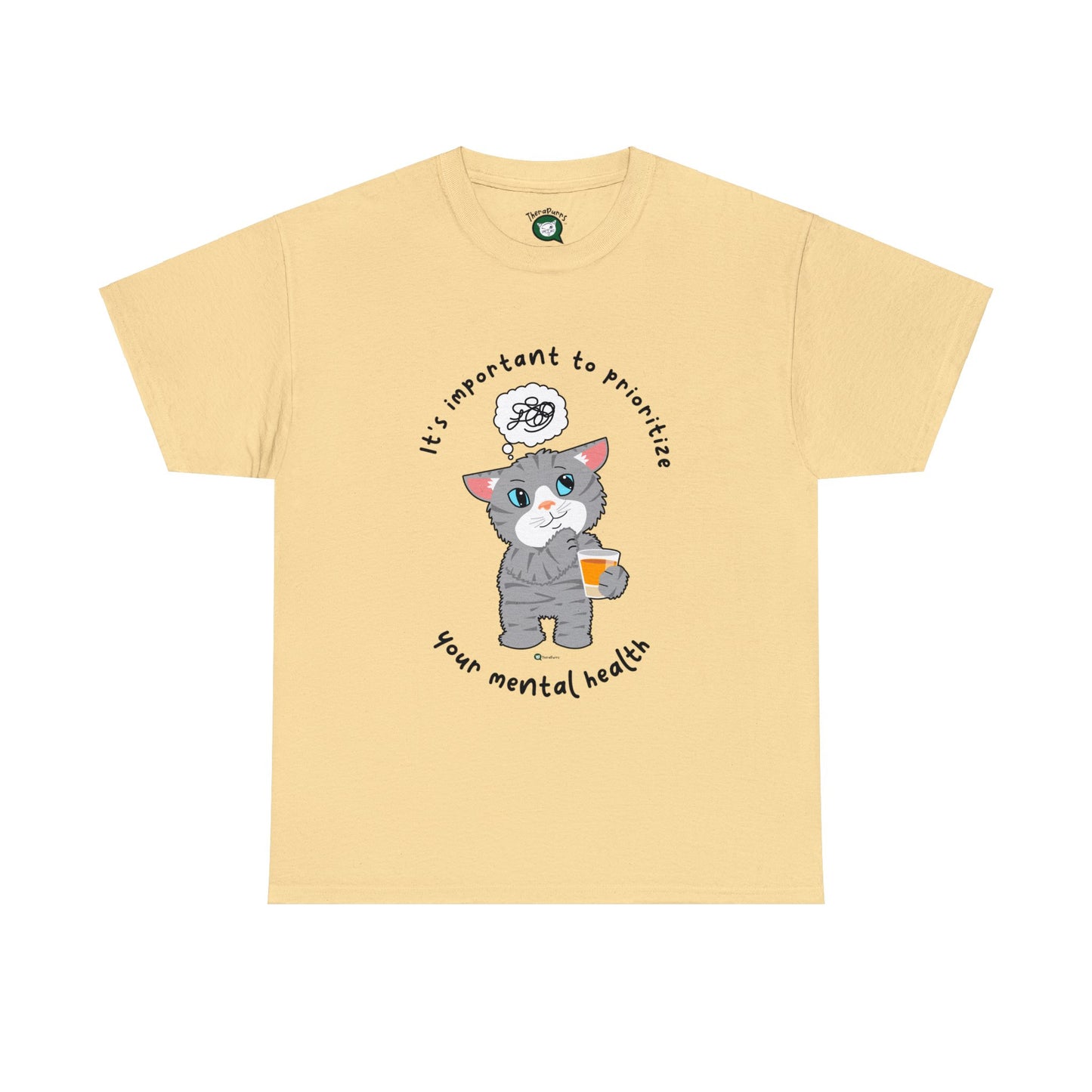 T-Shirt - TheraCat - It's important to prioritize your mental health