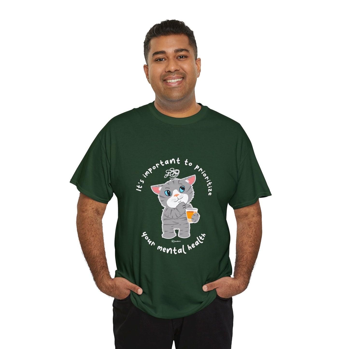 T-Shirt - TheraCat - It's important to prioritize your mental health