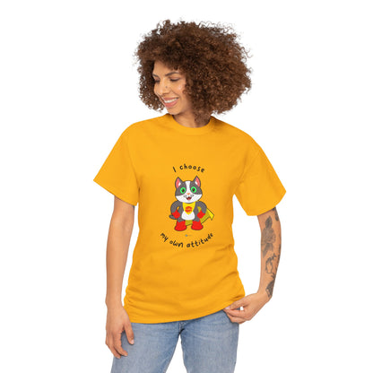 T-Shirt - PosiCat - I choose my own attitude