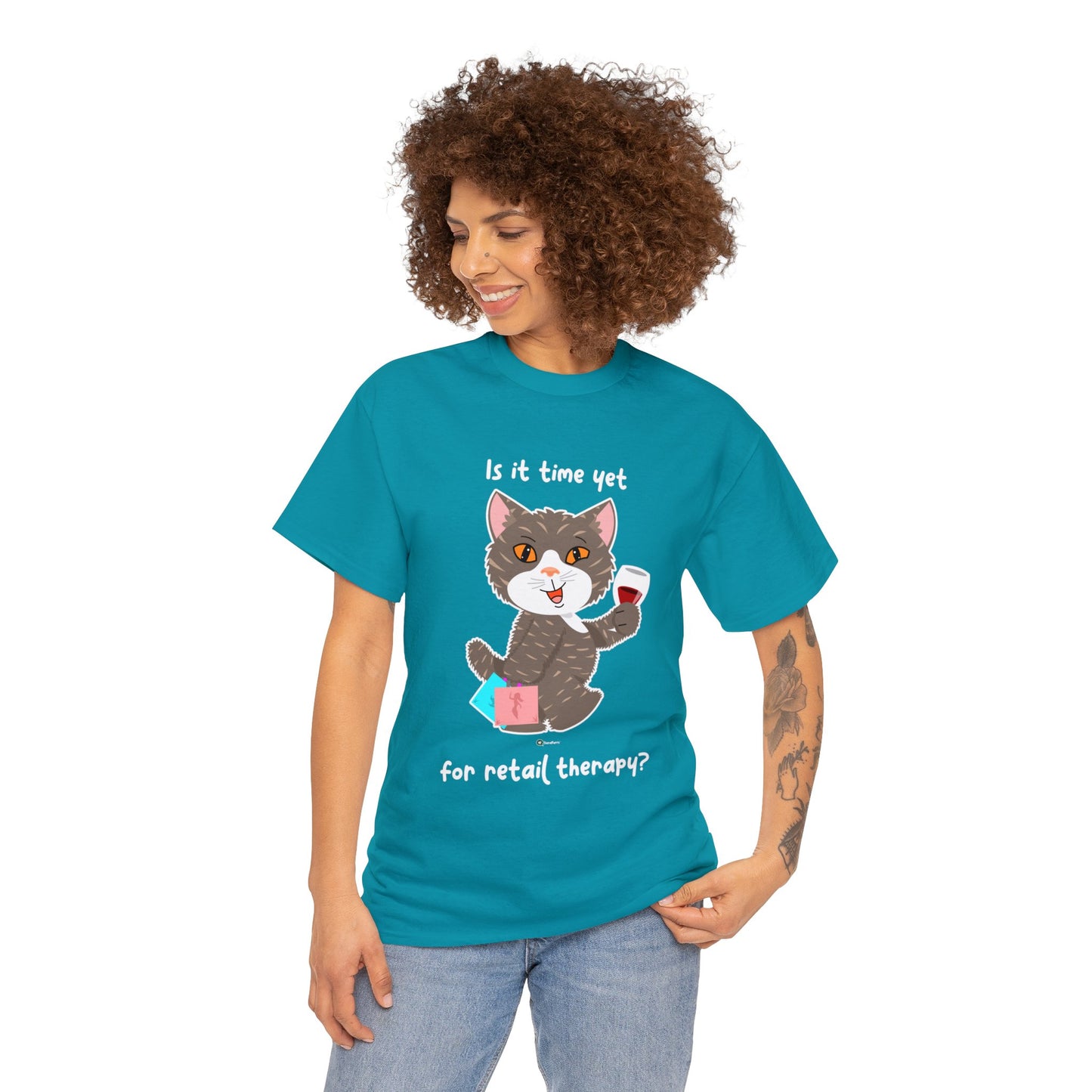 T-Shirt - HipaaCat - Is it time yet for retail therapy?