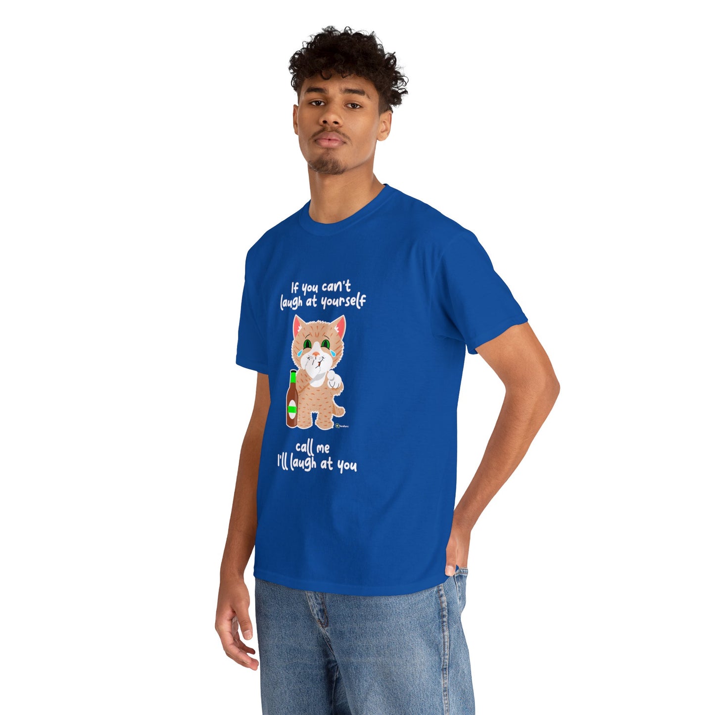 T-Shirt - SmartyCat - If you can't laugh at yourself - call me - I'll laugh at you