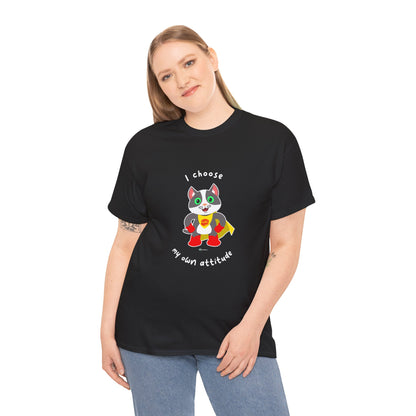 T-Shirt - PosiCat - I choose my own attitude