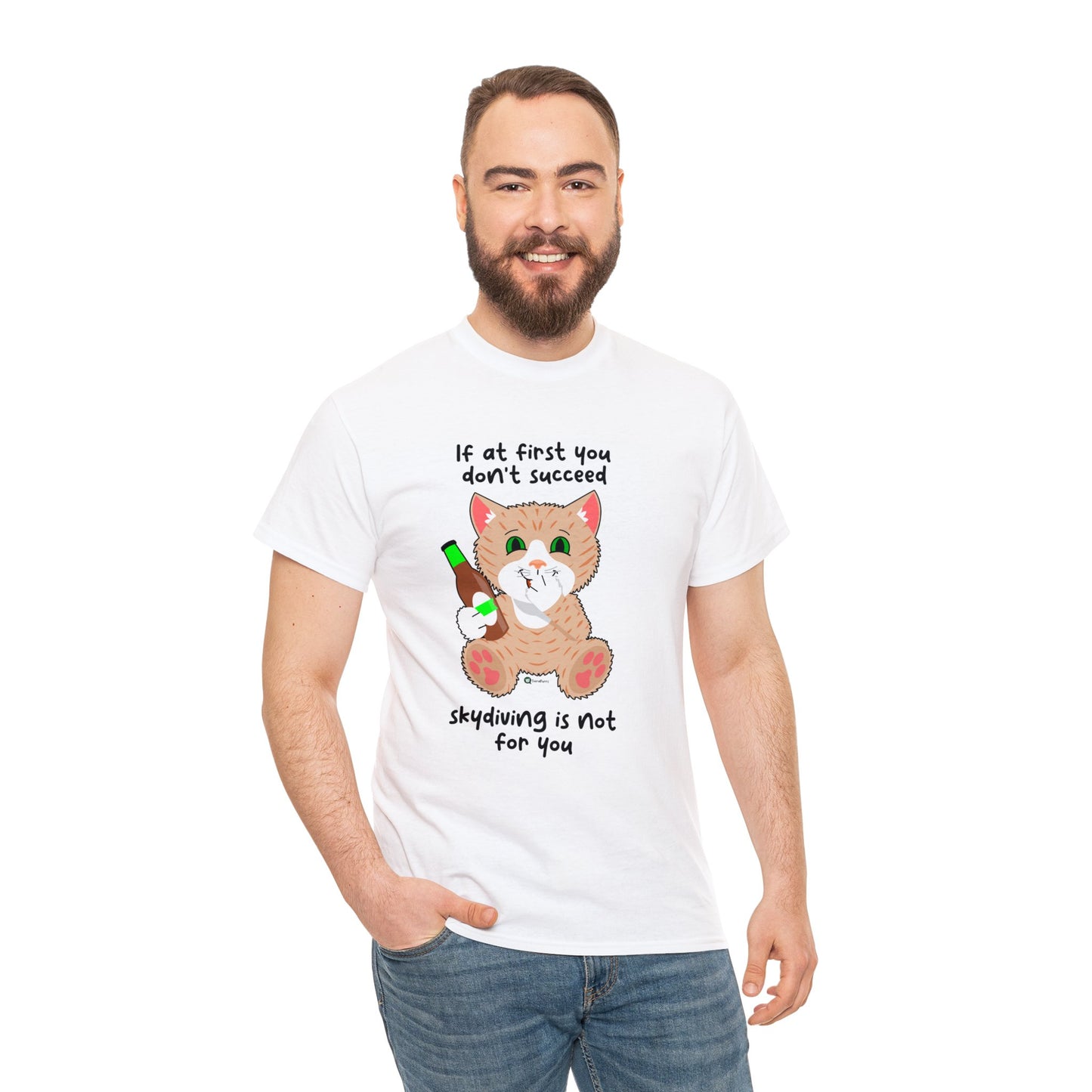 T-Shirt - SmartyCat - Skydiving Is Not For You