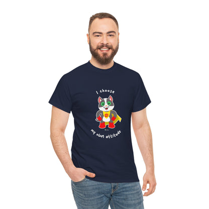 T-Shirt - PosiCat - I choose my own attitude