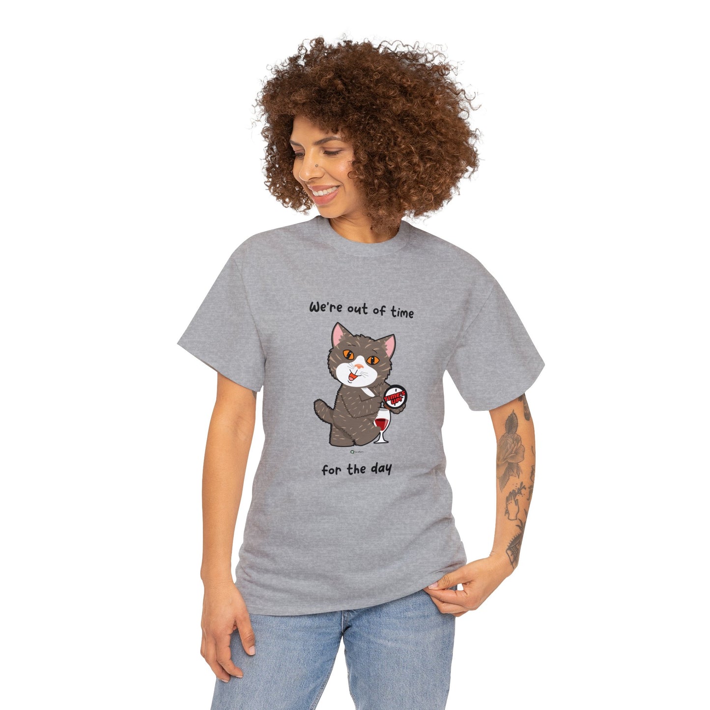 T-Shirt - HipaaCat - We're Out Of Time For The Day