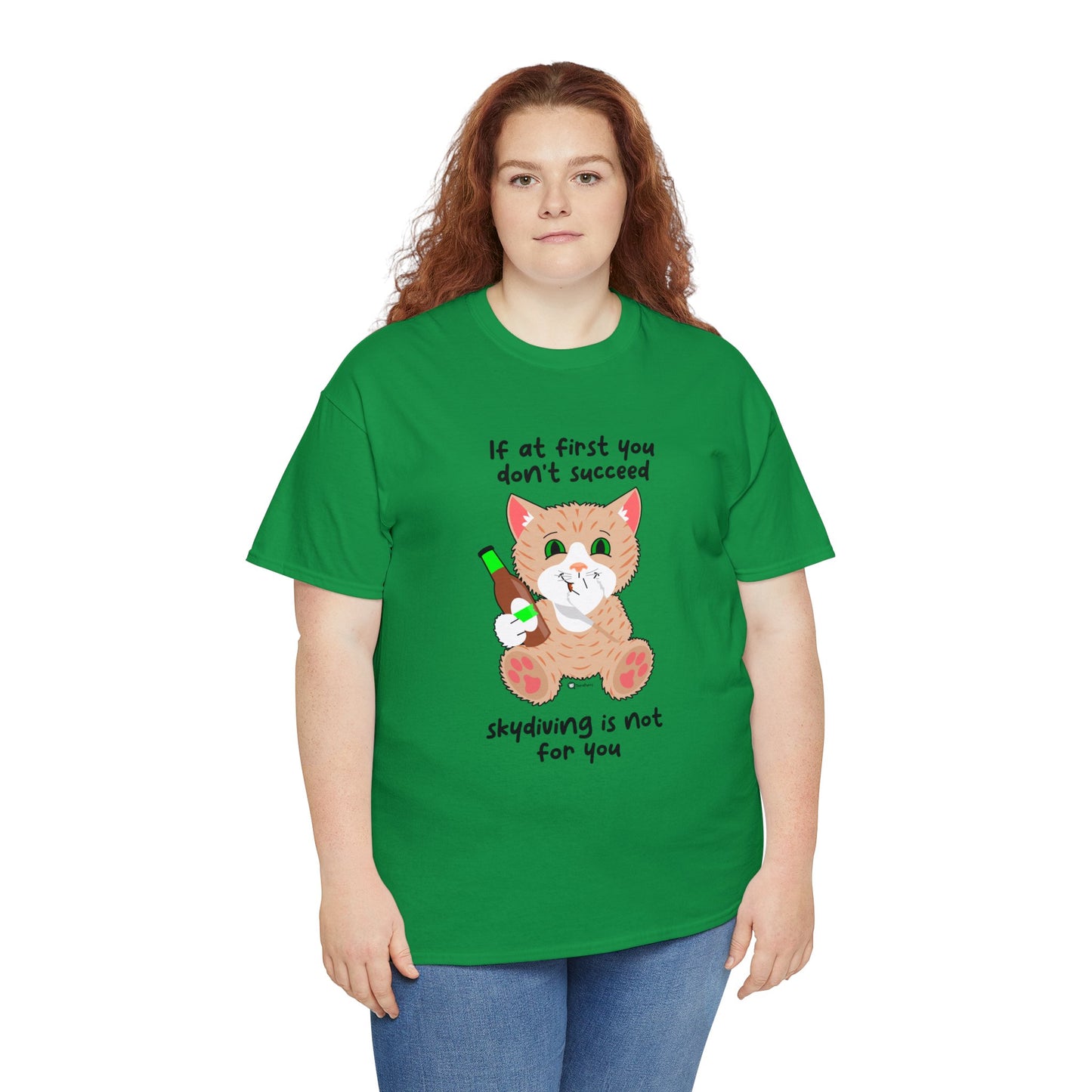 T-Shirt - SmartyCat - Skydiving Is Not For You