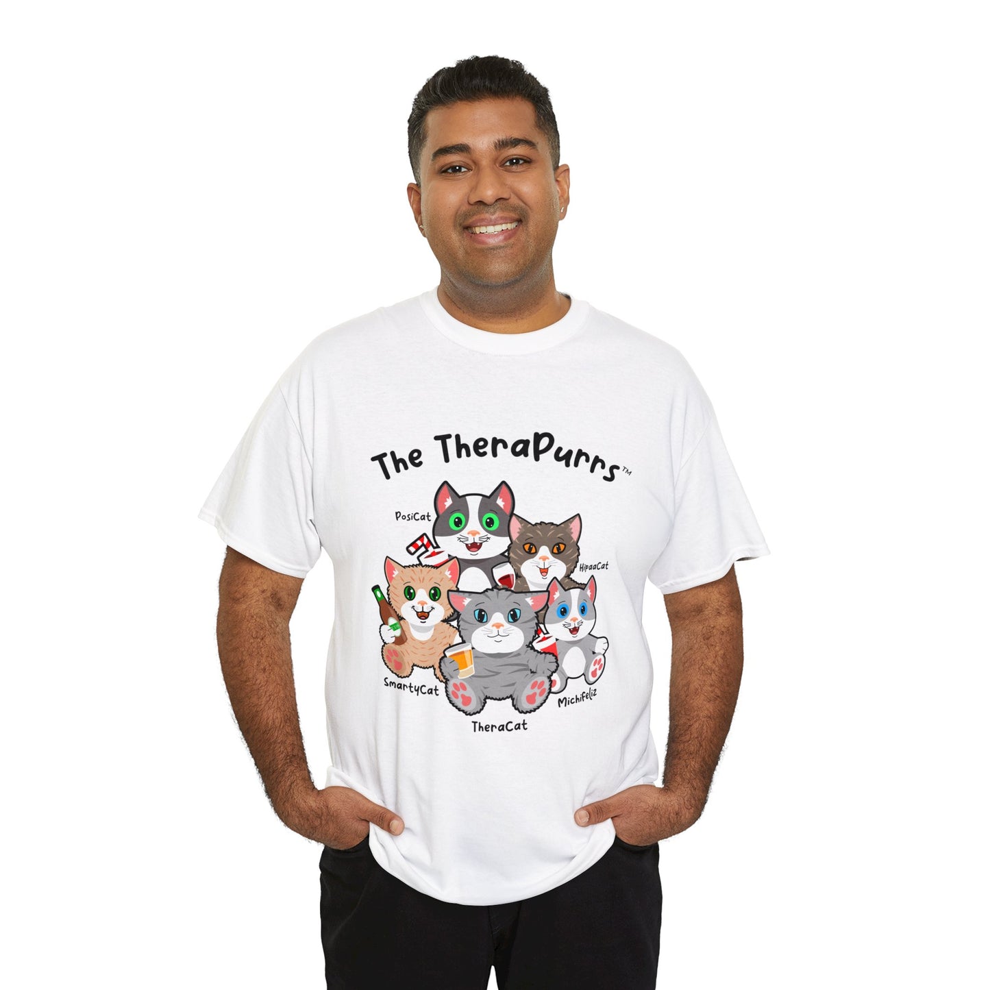 T-Shirt - TheraPurrs - 5 Cats