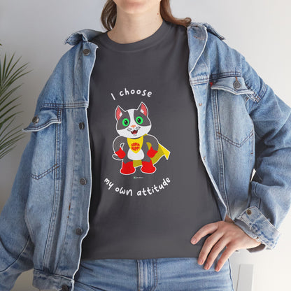 T-Shirt - PosiCat - I choose my own attitude
