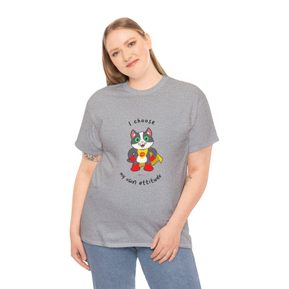 T-Shirt - PosiCat - I choose my own attitude
