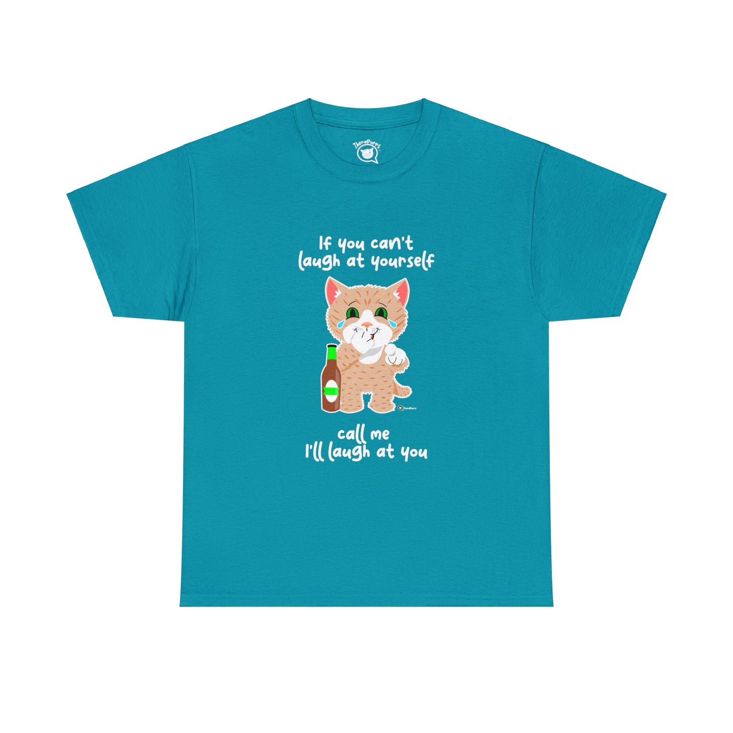 T-Shirt - SmartyCat - If you can't laugh at yourself - call me - I'll laugh at you