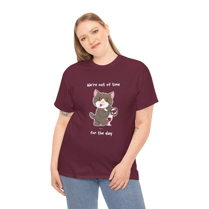 T-Shirt - HipaaCat - We're Out Of Time For The Day