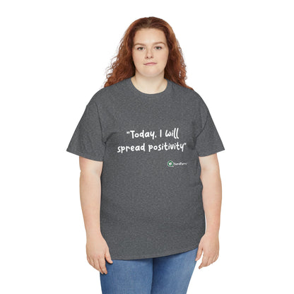 TheraPurrs Phrase T-Shirt - "Today, I will spread positivity"