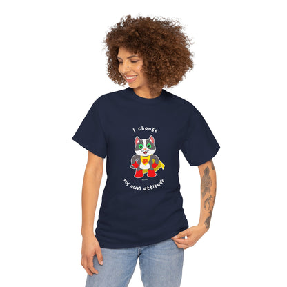 T-Shirt - PosiCat - I choose my own attitude