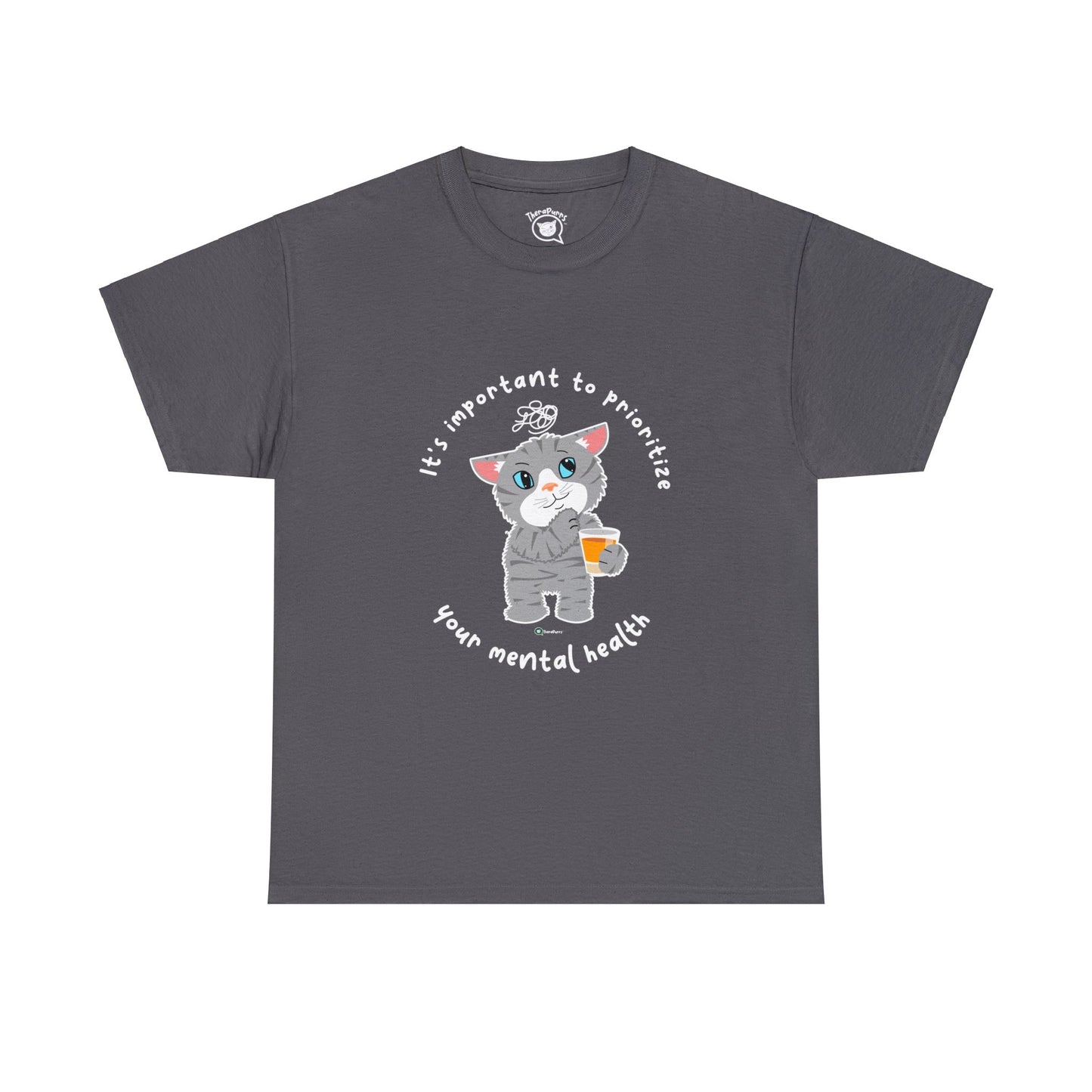 T-Shirt - TheraCat - It's important to prioritize your mental health