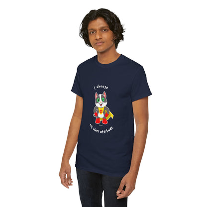 T-Shirt - PosiCat - I choose my own attitude