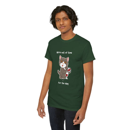T-Shirt - HipaaCat - We're Out Of Time For The Day