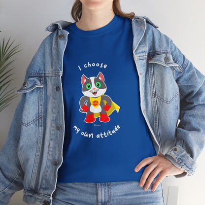T-Shirt - PosiCat - I choose my own attitude