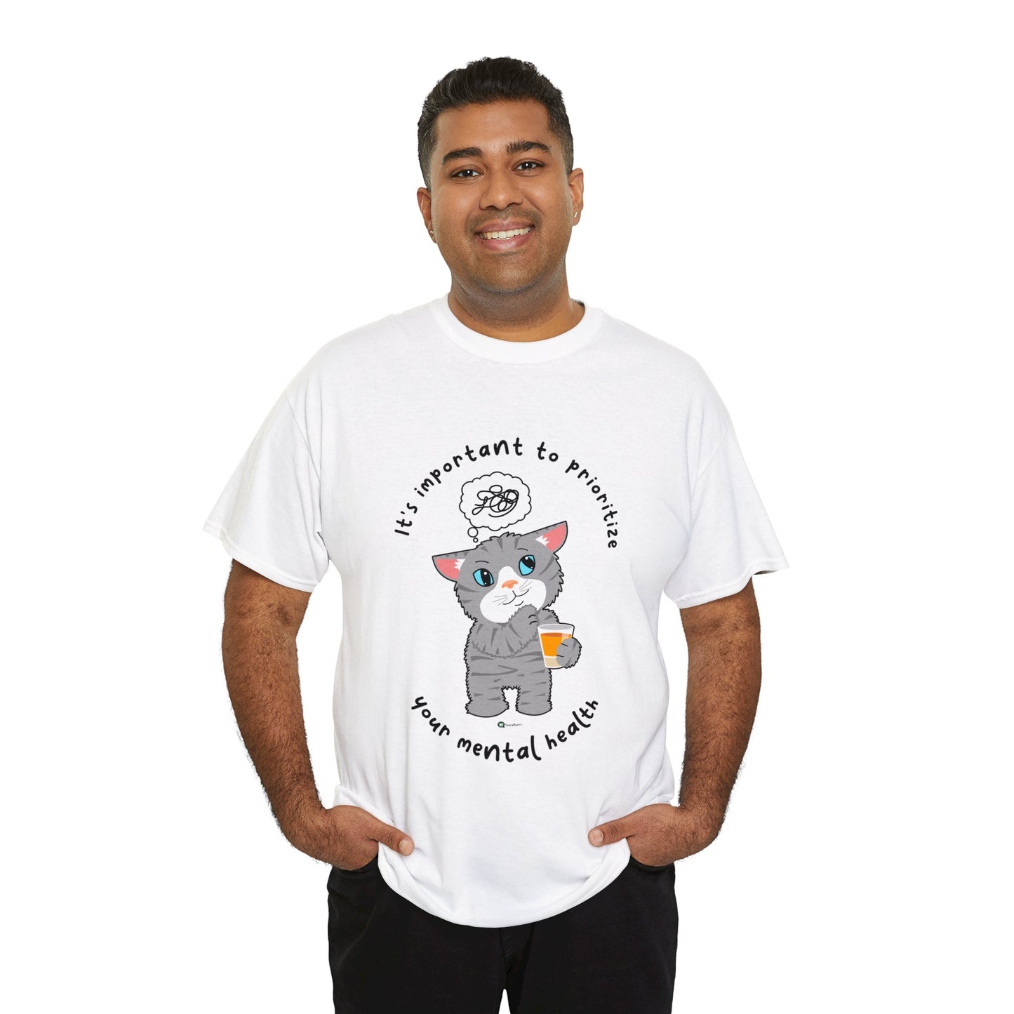 T-Shirt - TheraCat - It's important to prioritize your mental health