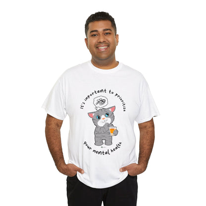 T-Shirt - TheraCat - It's important to prioritize your mental health