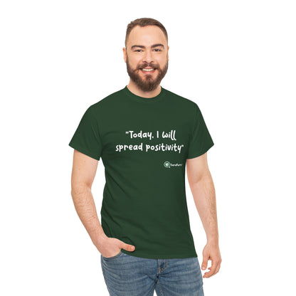 TheraPurrs Phrase T-Shirt - "Today, I will spread positivity"