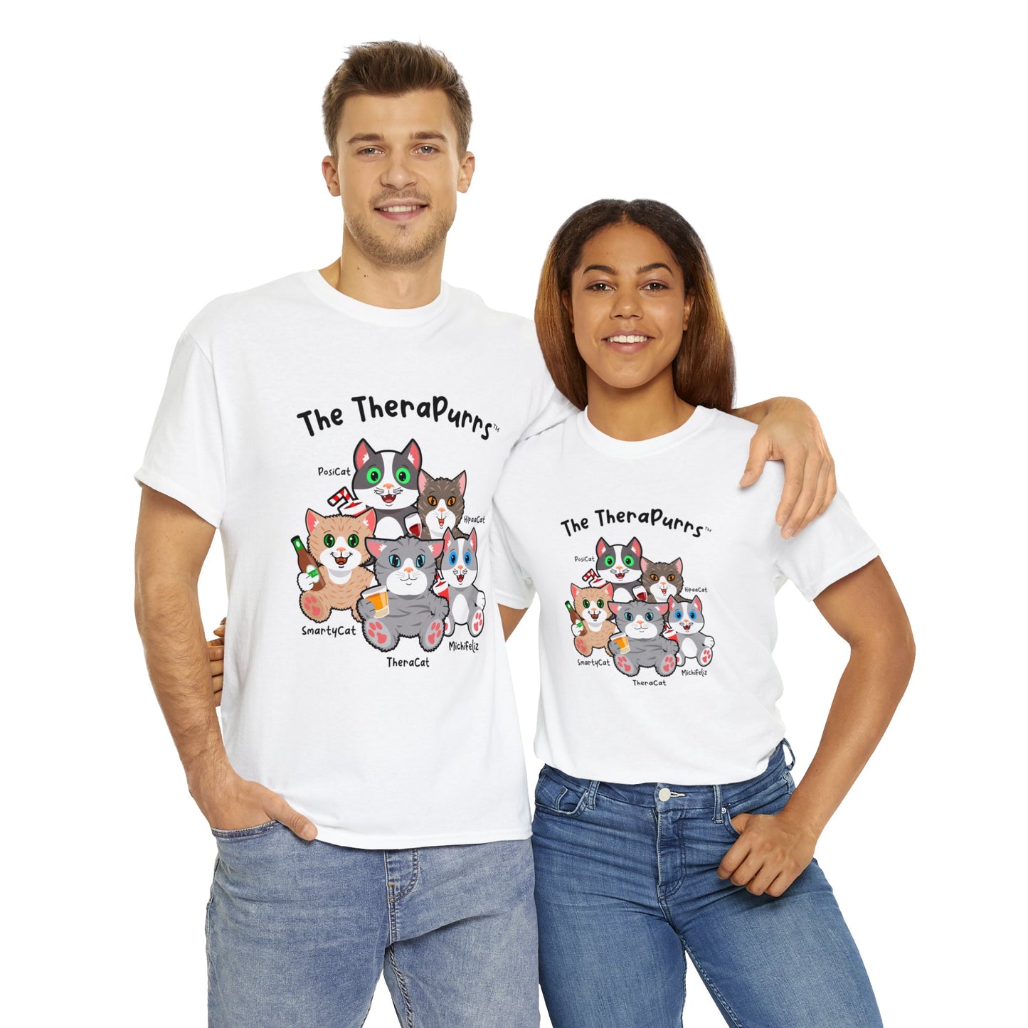 T-Shirt - TheraPurrs - 5 Cats