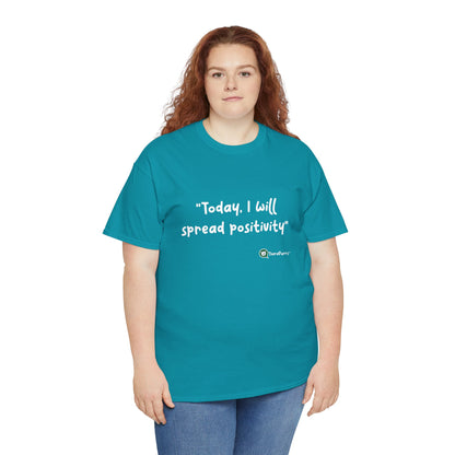 TheraPurrs Phrase T-Shirt - "Today, I will spread positivity"