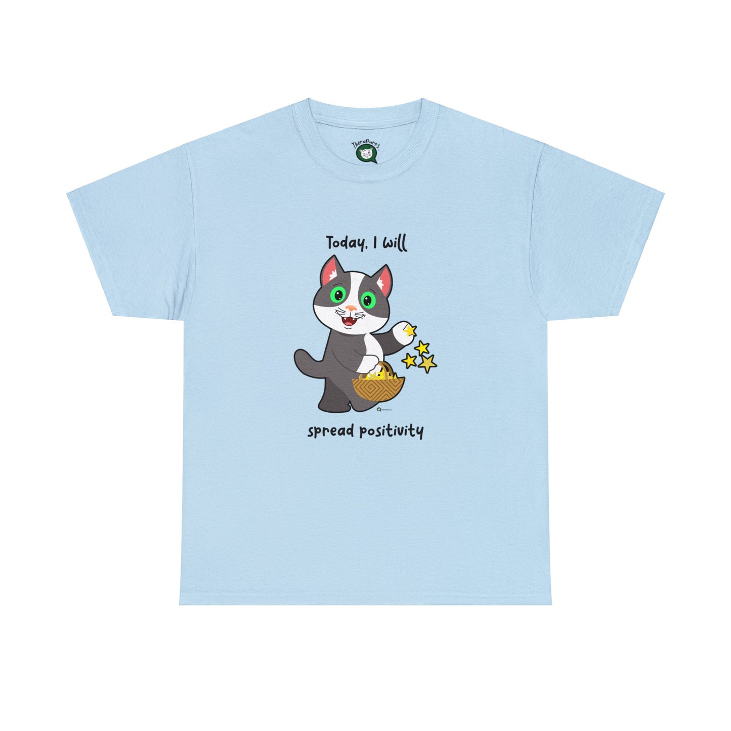 T-Shirt - PosiCat - Today, I will spread positivity