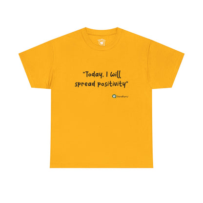 TheraPurrs Phrase T-Shirt - "Today, I will spread positivity"