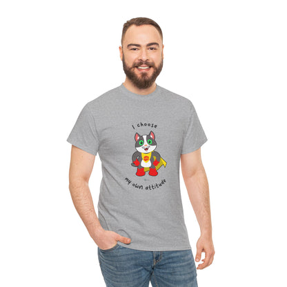 T-Shirt - PosiCat - I choose my own attitude