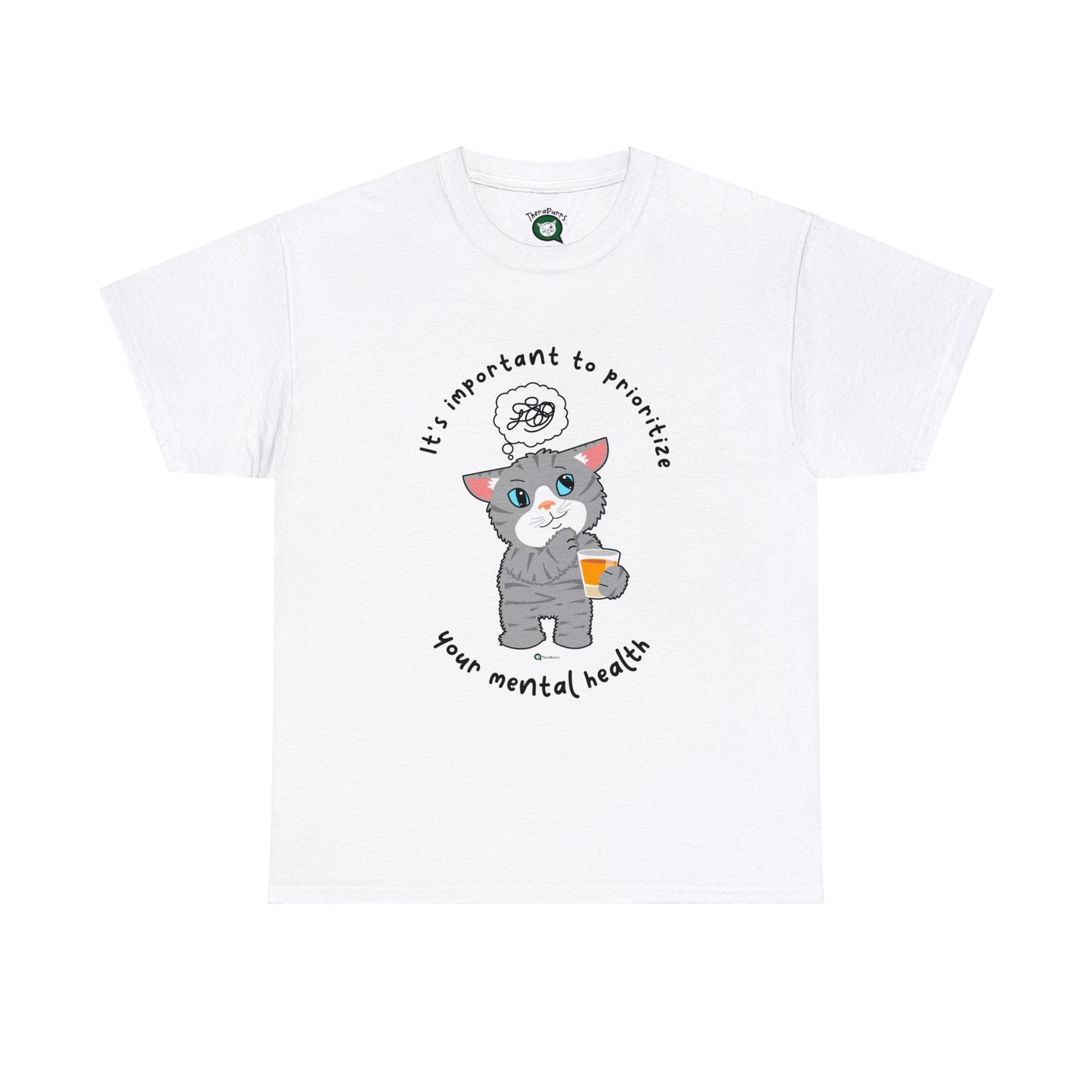 T-Shirt - TheraCat - It's important to prioritize your mental health