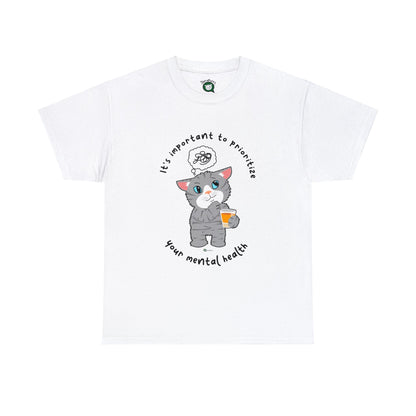 T-Shirt - TheraCat - It's important to prioritize your mental health